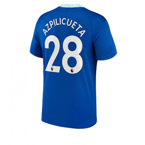 Fotbalové Dres Chelsea Cesar Azpilicueta #28 Domácí 2022-23 Krátký Rukáv